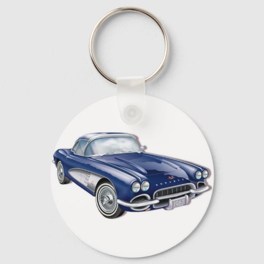 61CorvetteGlitzie Sleutelhanger (Voorkant)