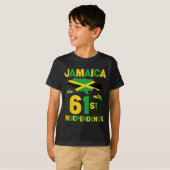 61e Jamaicaanse Onafhankelijkheidsdag sinds 1962 T-shirt (Voorkant volledig)