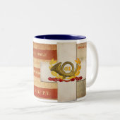 61e PVI 6e Corp-Mok Tweekleurige Koffiemok (Voorkant rechts)