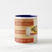 61e PVI 6e Corp-Mok Tweekleurige Koffiemok (Center)