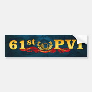 61e PVI-blauwe bumpersticker