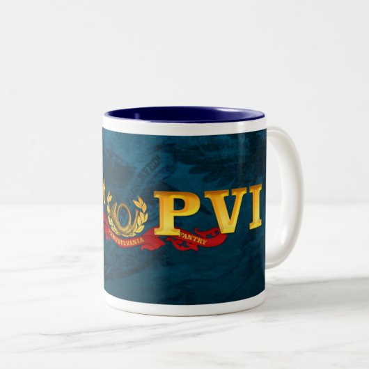 61e PVI nieuwe Logo-banner Mok (Voorkant rechts)