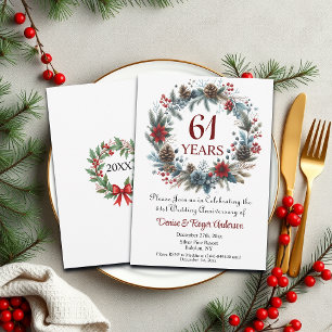 61e trouwjubileum winter kaart
