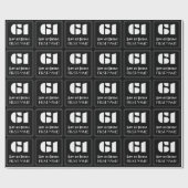 61e verjaardag: Art Deco geïnspireerd look "61" &  Cadeaupapier (Vlak)