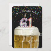 61e verjaardag Bierfeest Kaart (Voorkant)