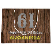 61e verjaardag: Country Western geïnspireerd uiter Groot Cadeauzakje (Voorkant)