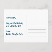 61e verjaardag: Fun Hearts Pattern, Regenboog 61 Briefkaart (Achterkant)