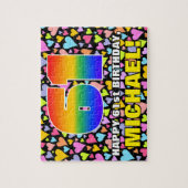 61e verjaardag - Fun, liefhebbende harteschepen + Legpuzzel (Verticaal)