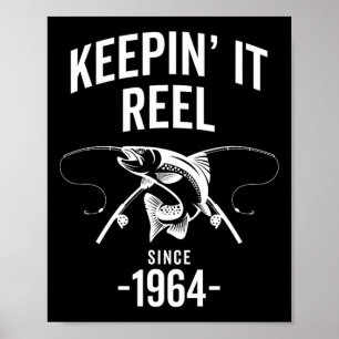 61e verjaardag Keep It Reel sinds 1964 Gevist Poster