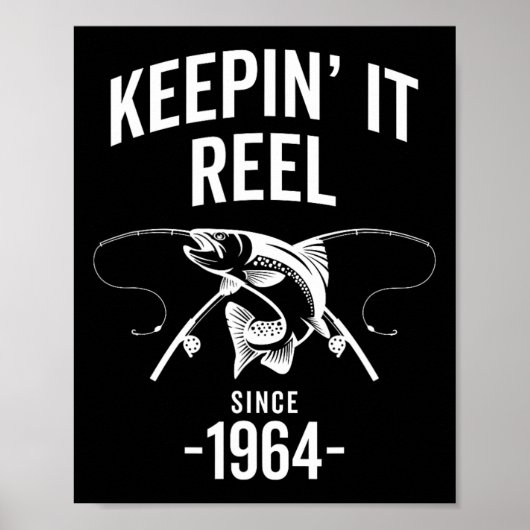 61e verjaardag Keep It Reel sinds 1964 Gevist Poster (Voorkant)