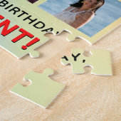 61e verjaardag: Leuke regenboog #, aangepaste naam Legpuzzel (Zijkant)