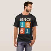 61e verjaardag sinds 1961 t-shirt (Voorkant volledig)