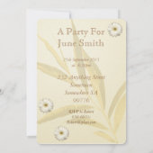 61e verjaardag Uitnodiging met madeliefjes (Achterkant)