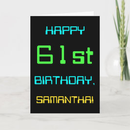 61e verjaardag van het thema Fun Digital Computing Kaart