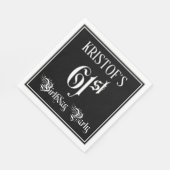 61st Birthday Party — Fancy Script + Custom Name Servet (Hoek)