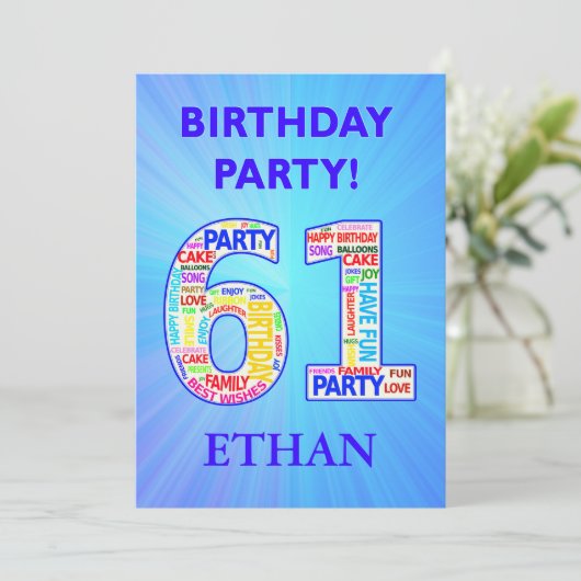 61st de Uitnodiging van de Partij van de Geboorted (Staand voorkant)