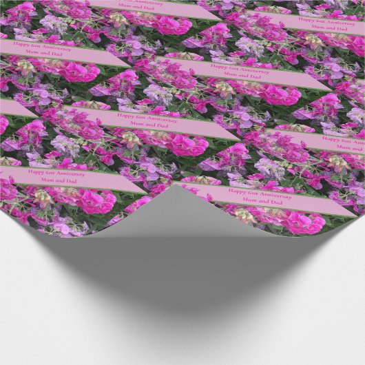 61ste bruiloft Jubileum Cadeaupapier (Hoek)