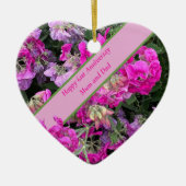 61ste bruiloft Jubileum Keramisch Ornament (Voorkant)