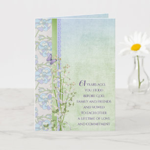 61ste Jubileum Lily van de Valley bouquet Kaart