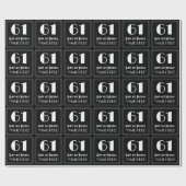 61ste verjaardag - Art Deco Geïnspireerde look "61 Cadeaupapier (Vlak)