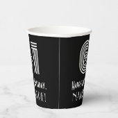 61ste verjaardag — Art Deco Geïnspireerde look "61 Papieren Bekers (Rechts)