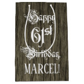 61ste verjaardag: Fancy, Faux Hood Kijk + Aangepas Medium Cadeauzakje (Voorkant)