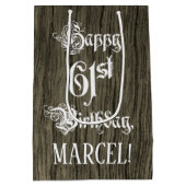 61ste verjaardag: Fancy, Faux Hood Kijk + Aangepas Medium Cadeauzakje (Achterkant)