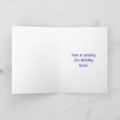 61ste verjaardag: Fun Graffiti-geïnspireerde regen Kaart (Binnen)