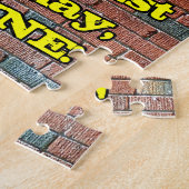 61ste verjaardag: Fun Graffiti-geïnspireerde regen Legpuzzel (Zijkant)