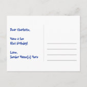 61ste verjaardag: Fun Stars Pattern, Rainbow 61, N Briefkaart (Achterkant)