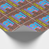 61ste verjaardag: Fun, Urban Graffiti geïnspireerd Cadeaupapier (Hoek)