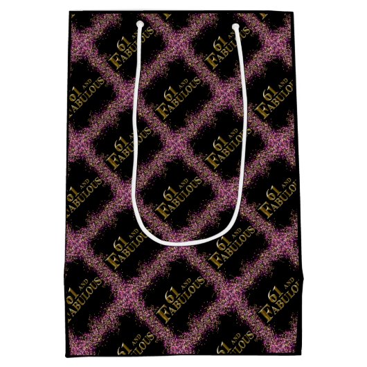 61ste verjaardag medium cadeauzakje (Achterkant)