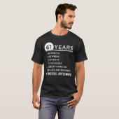 61ste verjaardag Shirt 61 jaar oud Jubileum cadeau (Voorkant volledig)
