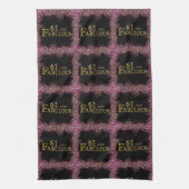 61ste verjaardag theedoek (Verticaal)