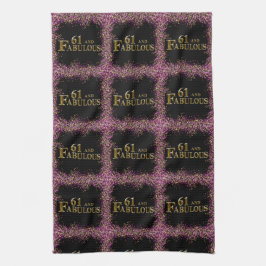 61ste verjaardag theedoek