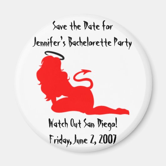 62379angeldevil, Save the Date for Jennifer's B... Magneet (Voorkant)