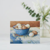 6293 Eieren in Enamelware Bowl Briefkaart (Staand voorkant)