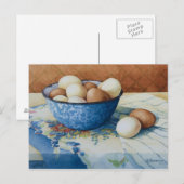 6293 Eieren in Enamelware Bowl Briefkaart (Voorkant / Achterkant)