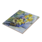 6296 Daffodils in Bird Planter Tegeltje (Zijkant)