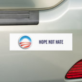629, HOPE NOT HATE BUMPERSTICKER (Op auto)
