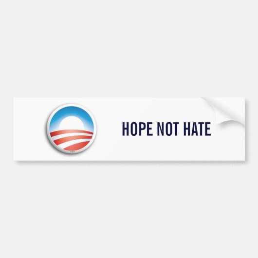 629, HOPE NOT HATE BUMPERSTICKER (Voorkant)