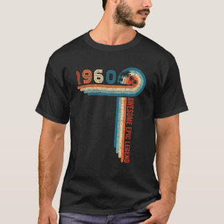62 Geboortsem Geweldige epic Legend sinds 1960 62 T-shirt