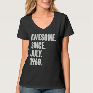 62 jaar oud 62 jaar Geweldige sinds juli 1966 T-shirt