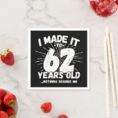62 Jaar Oud Sarcastisch Meme Grappig 62e Verjaarda Servet (Insitu)