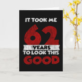 62 jaar oude dag maakte me er 62e verjaardag van kaart (Gele Bloem)