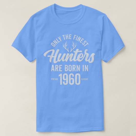 62 jaar oude deer Hunter Hunting 1960 62nd Birthda T-shirt (Design voorkant)