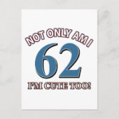 62 jaar Oude design Briefkaart (Voorkant)