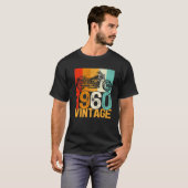 62 jaar oude Retro Motorcycle  1960 62th Bi T-shirt (Voorkant volledig)