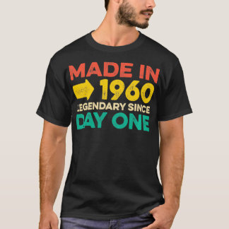 62-jarige Mannen Vrouwen geboren in 1960 Geschenke T-shirt