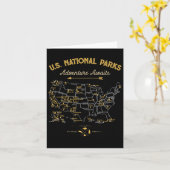 62 National Parks Map geeft ons Park Campin Kaart (Gele Bloem)